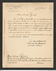 Nachlass Franz Steindachner, Brief von N.A. Dubkovic´ an Franz Steindachner (02.04.1908), Inv.Nr. 118.01, Seite 1